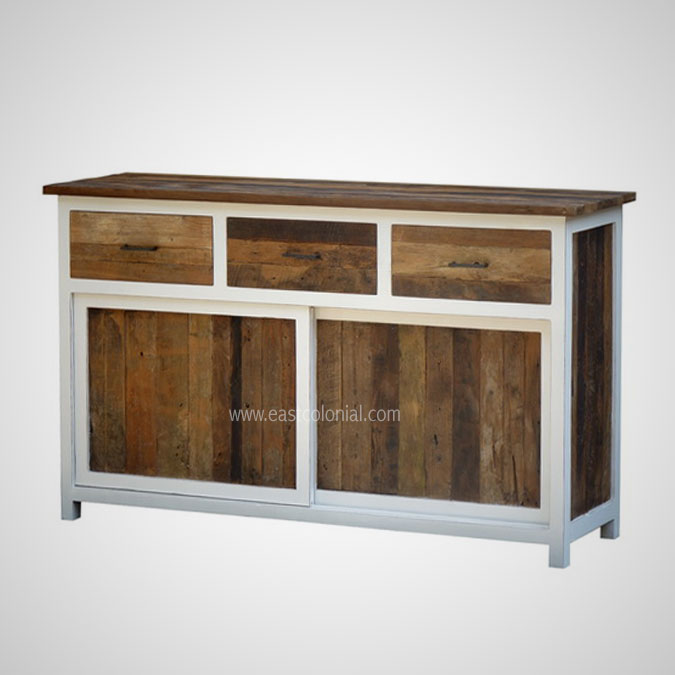 DUO CHEST 3 DRAWERS 2 SLIDING DOORS