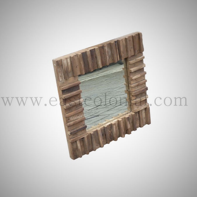 Rust Teak Mirror Small