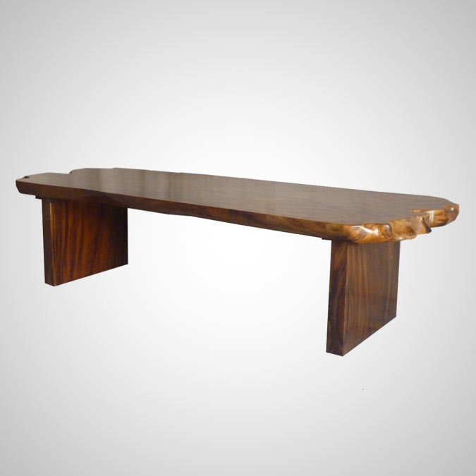 SUAR TABLE RECTANGULAR LEG NATURAL END