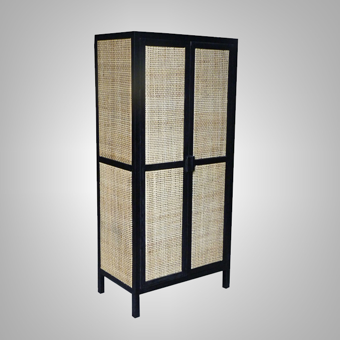CANE CUPBOARD 2 DOORS