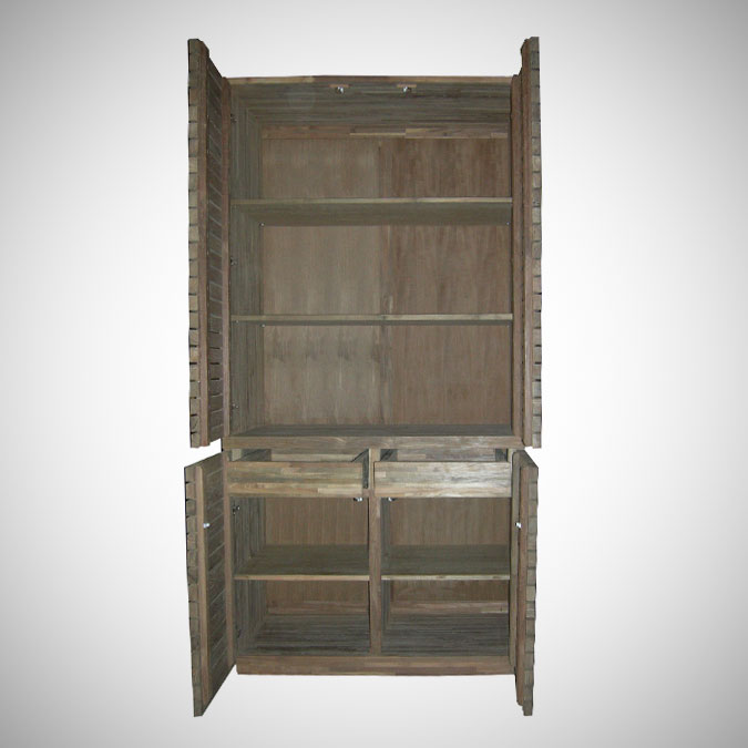 Slat Armoire w 4 Doors