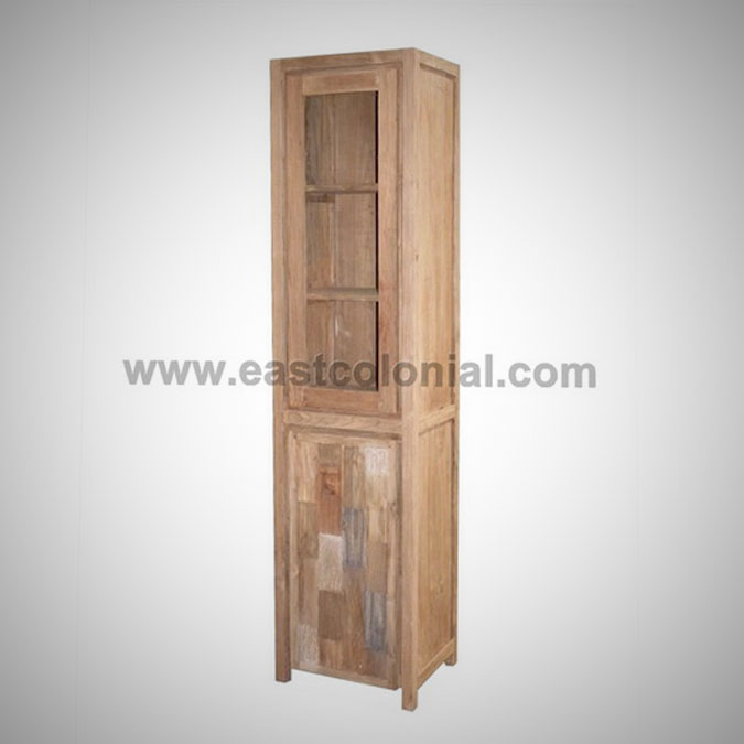 Mozaik Cupboard 1 Glass Doors 1 Wooden Doors