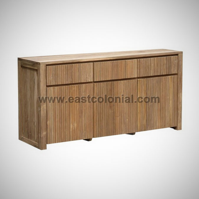 Groove Chest With 3 Doors 3 Drawers