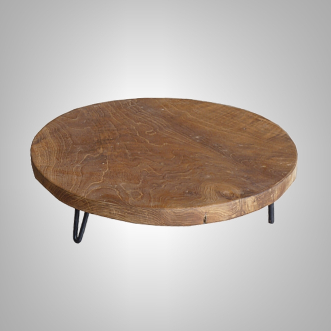 Chopping Board with Iron Leg V