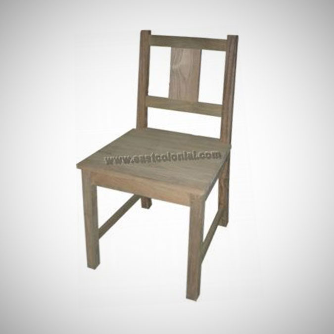 Rust Teak Side Chair