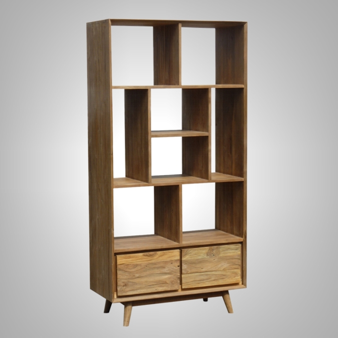 Retro Bookrack 2 drawers