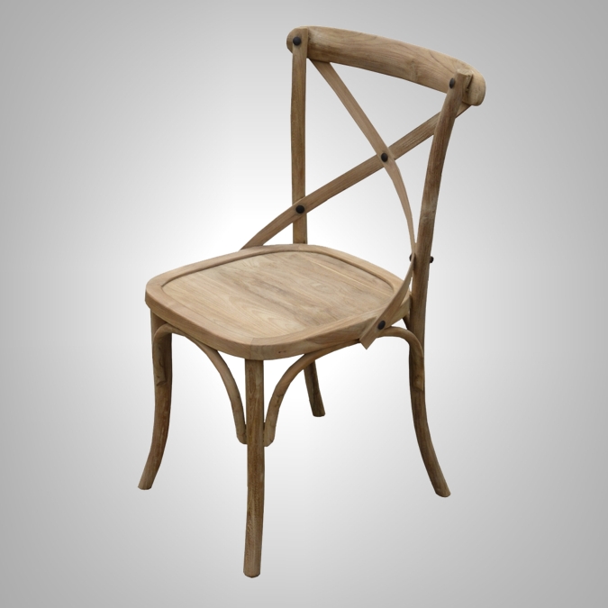 Retro chair with cross support