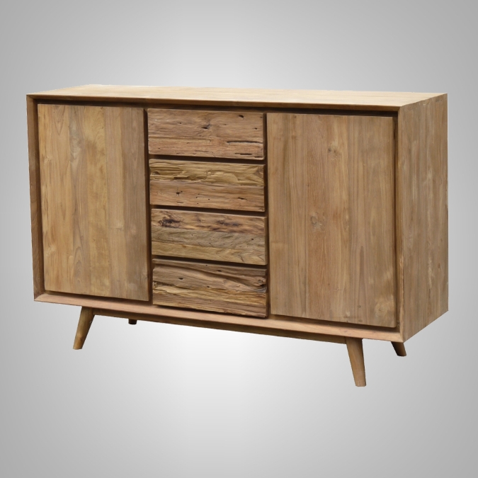 Retro dresser 2 doors 4 drawers