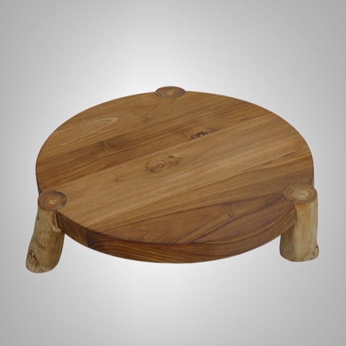 Round Chopping Board with 3 Legs