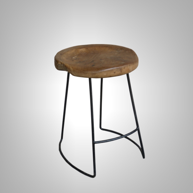 ROUND STOOL IRON LEG