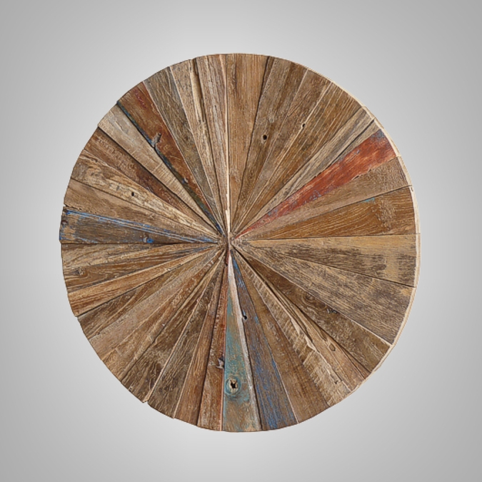Wall Deco Motif Recycled Wood